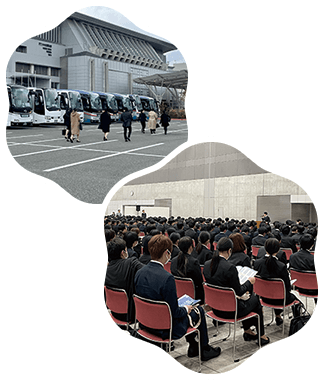 写真：会場到着からオリエンテーション