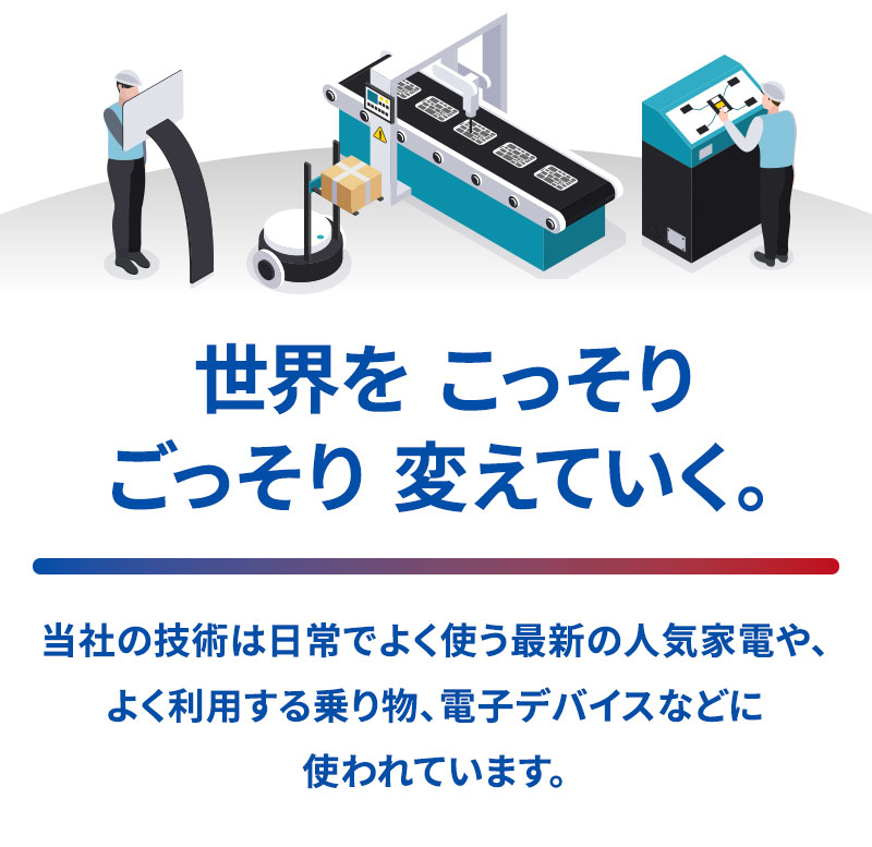 世界をこっそりごっそり変えていく。