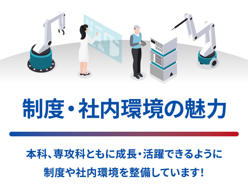 制度・社内環境の魅力